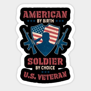 U.S. Veteran t-shirt Sticker